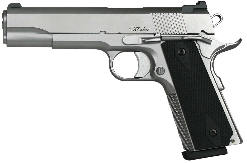 Dan Wesson 01986 DW Valor 45 ACP 5 8+1 Tritium Night G10 Grip Stainless