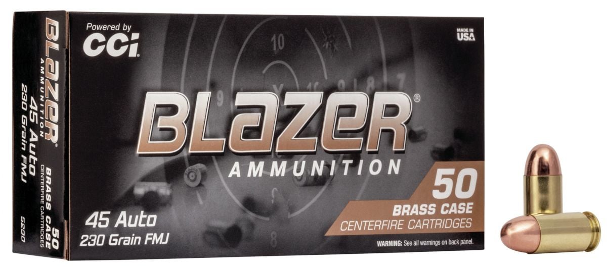 CCI Blazer Brass Ammo 45 ACP 230gr FMJ 50 Round Box
