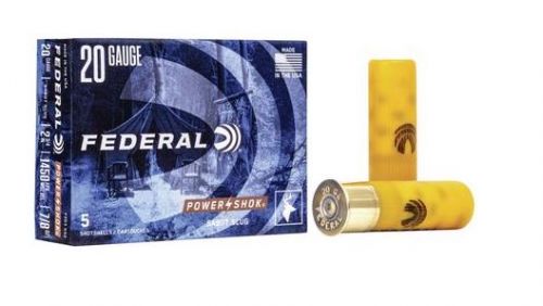 Federal Power-Shok  Sabot Slug 20ga Ammo  2.75  7/8oz  5rd box