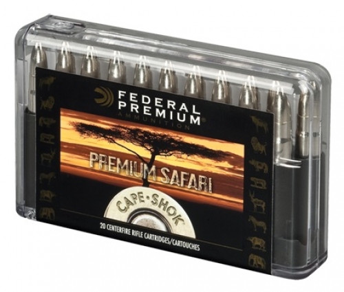 Federal Premium Safari Cape-Shock Swift A-Frame 370 Sako Magnum Ammo 20 Round Box