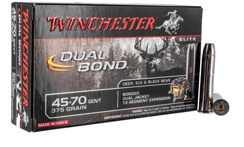 Winchester Ammo Supreme 45-70 Government Dual Bond 375 GR 15