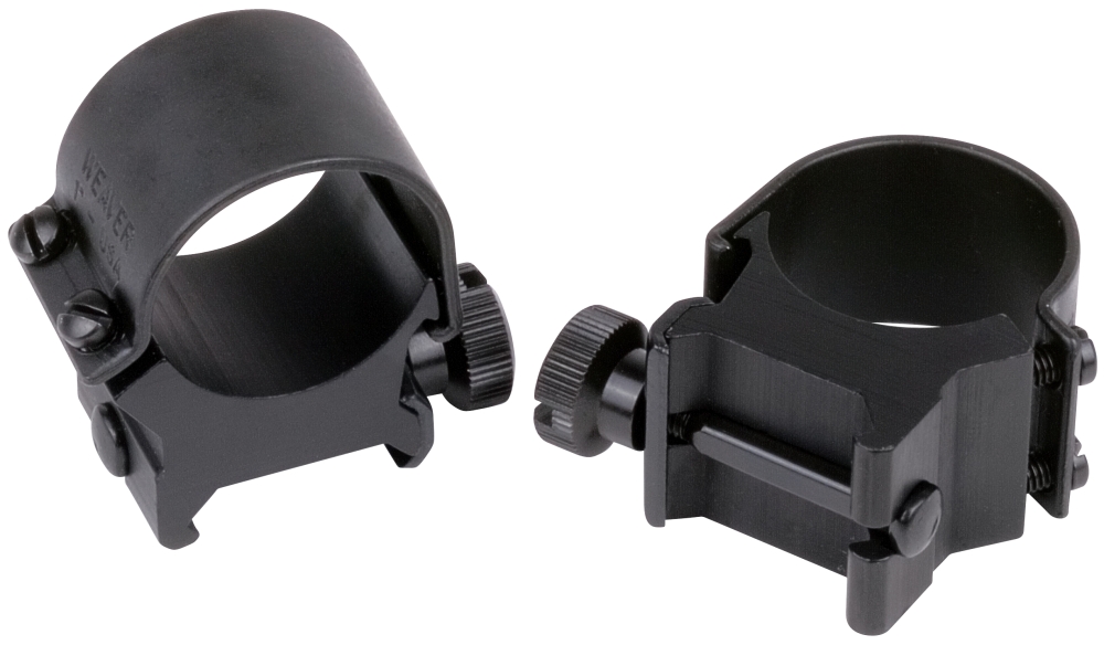 Weaver Mounts Top Mount Scope Ring Set Quick Detach For Rifle High 1 Tube Matte Black Aluminum