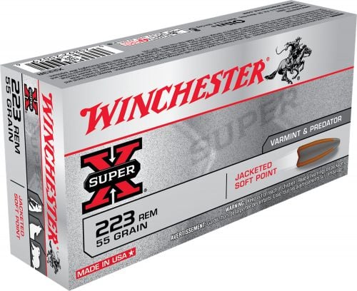 Winchester Super X Jacketed Soft Point 223 Remington Ammo 55 gr 20 Round Box