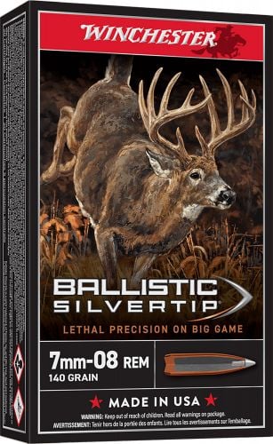 Winchester 7MM-08 Remington 140 Grain Supreme Ballistic Silv