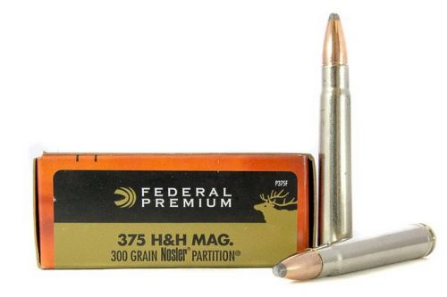 Federal Vital-Shok Nosler Partition 20RD 300gr 375 H&H Magnum