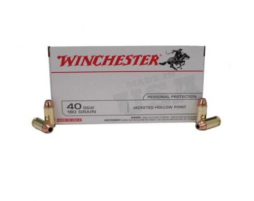 Winchester 40 Smith & Wesson 180 Grain Jacketed Hollow Point