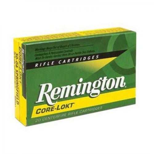 Remington Core-Lokt Ammo 25-06 Remington  100 Grain  Pointed Soft Point 20rd box