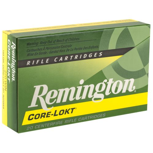 Remington Core-Lokt Rifle Ammunition .270 Win 150 gr SP 2850 fps 20/ct