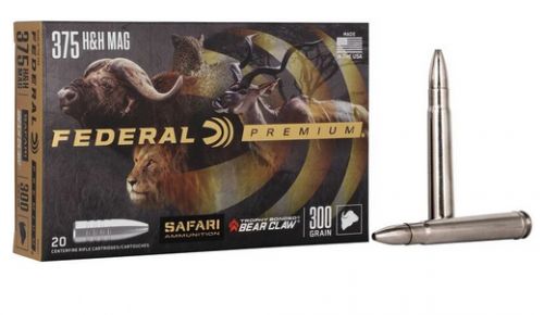 Federal Cape Shok 375 H&H Mag 300gr Trophy Bonded Bear Claw