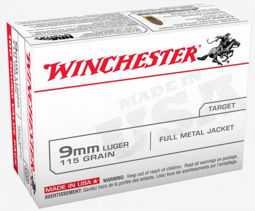 Winchester 9mm 115gr Win Clean Brass Enclosed Base