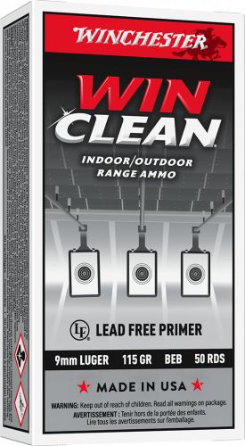Winchester 9mm 115gr Win Clean Brass Enclosed Base