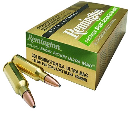Remington 300 Rem. Short Ultra Mag 150 Grain Premier Core-Lo