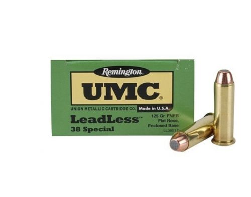 Remington .38 Spc 125 Grain Flat Nose Enclosed Base