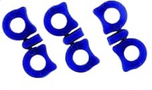 Wilson Combat Shok-Buff Recoil Buffers 6 Pack Poly Fiber Royal Blue 2B