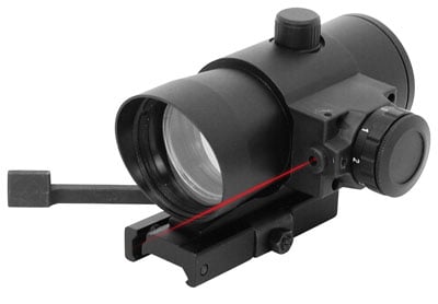 NcSTAR Combo with Laser and Mount 1x 40mm 3 MOA Illuminated Red Dot Sight