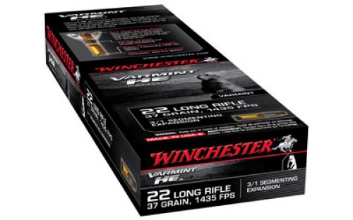 Winchester Varmint HE .22 LR  Hollow Point  Segmenting 50rd box