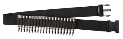 Rifle Shell Adjustable Belt Black 20 Cartridges