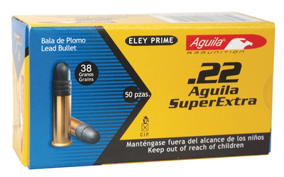 Aguila .22 Long Rifle Subsonic 38 Grain Hollow Point