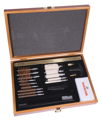 Winchester Universal Cleaning Kit 30 Piece In Wooden Case