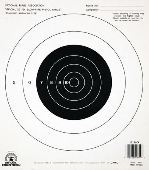 25 Yard Slowfire Paper Target 100 Per Pack