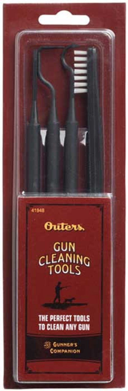 Gun Cleaning Tool Assortment of Three Double-ended Picks and One