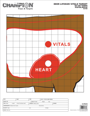 Deer Vitals Target 12 Pack