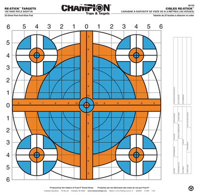 Re-Stick Targets 100 Yard Rifle Sight-In 16x15.75 Inch