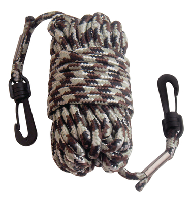 Pull-Up Nylon Rope With Snap Hooks At Both Ends 30 Feet Camoufla