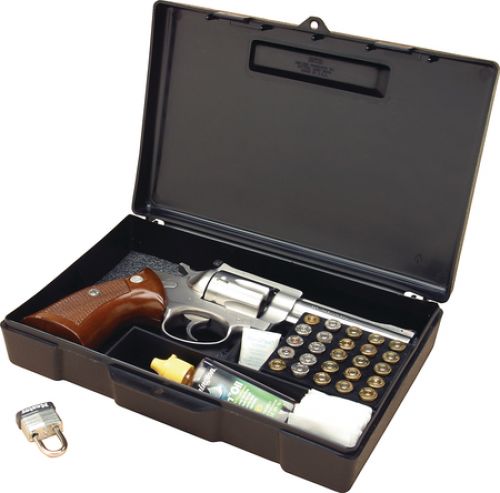 Lockable Handgun Storage Box Black