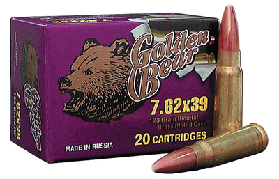 Golden Bear 7.62x39mm 123 Grain Full Metal Jacket 500 Per Case