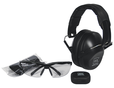 Range Kit With Shooting Glasses Earplugs and Earmuffs