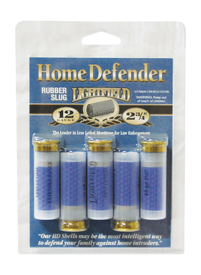 Lightfield Home Defender Less Lethal 12 Gauge Ammo 130 gr Rubber Slug 5 Round Box