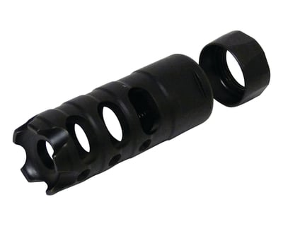 Three Chamber Muzzle Brake and Locknut Kit .308 Caliber Black