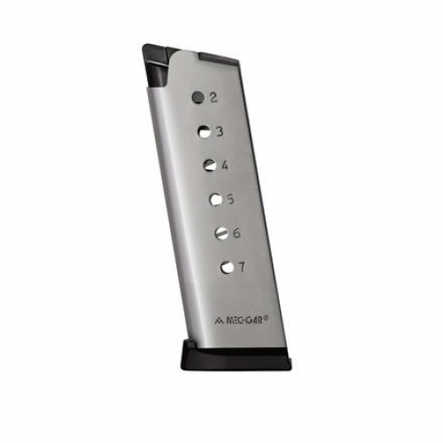 Mec-Gar 1911 Officer Magazine 7RD 45ACP Nickel