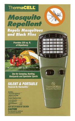 Thermacell Mosquito Repellent Unit with On/Off Turn Dial Olive G