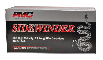 Sidewinder .22 Long Rifle 40 Grain High Velocity Solid 50 Per Bo