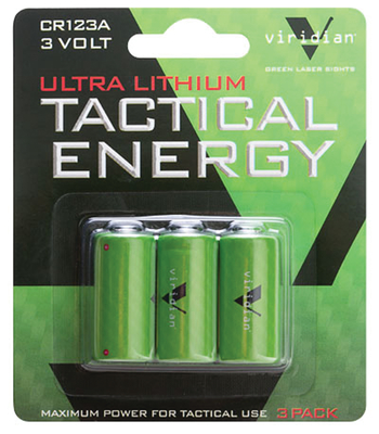 Tactical Energy Ultra Lithium CR123A Batteries 3-Pack