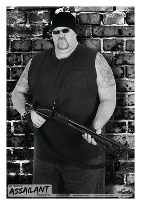 Ultimate Assailant Targets Shotgun Biker 1 Measures 23x35 Inches 25 Per Pack