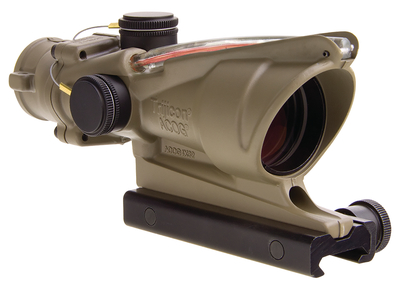 ACOG 4x32 Scope With TA51 Mount Dual Illuminated Red Crosshair .223 Ballistic Reticle Cerakote Flat Dark Earth