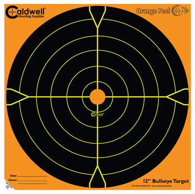 Caldwell Orange Peel Flake Off Bullseye Targets 12 Inch 100 Per Package