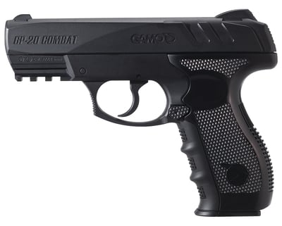 GP-20 Combat Air Pistol .177 Caliber Smooth Bore Barrel Manual Safety Shoots Metal BBs 12 grs CO2 Power Black 20 Round