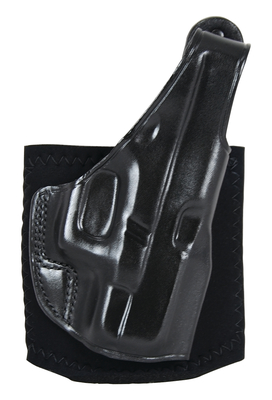 Ankle Glove with Open Top Design with Tension Unit For Smith & Wesson J Frame/Taurus 85/Charter Arms Undercover Black Left Hand
