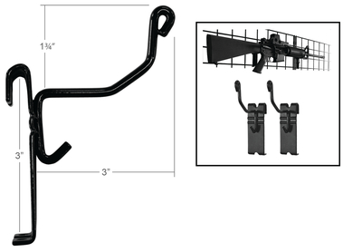 Gridwall Long Gun Cradles