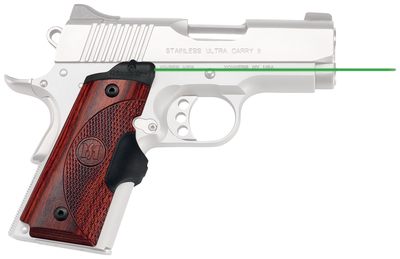 Master Series Lasergrips For Compact 1911 Rosewood Green Laser