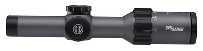 Tango 6 Riflescope With LevelPlex 1-6x24mm Second Focal Plane Side Focus Illuminated Hellfire MRAD Reticle Graphite Finish 30mm