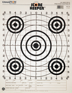 OUTERS TGT 100YD RIFLE SIGHT IN 12PK