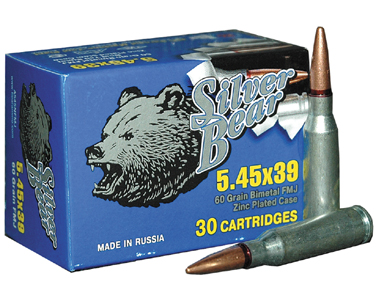 BEAR SILVER 5.45X39 60GR FMJ 750RD CASE