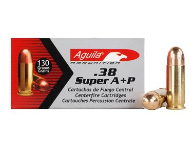 Aguila 38Super +P 130gr FMJ 50rd box