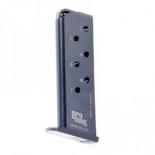 ProMag BER-10 Beretta Tomcat Magazine 7RD .32 ACP  Blued Steel