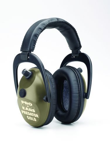 PRO EARS PREDATOR GOLD GREEN NRR 26 EARMUFF